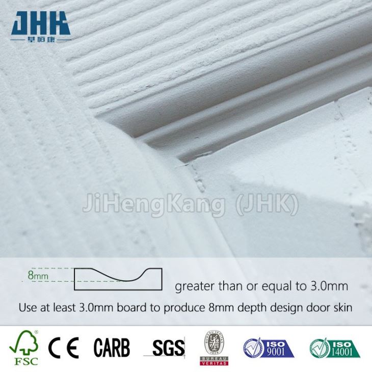 1 Panel China Innentür Weiße Primer Tür