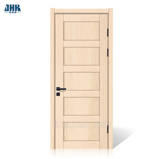 Fünfteilige massive Holztür mit weißer Grundierung